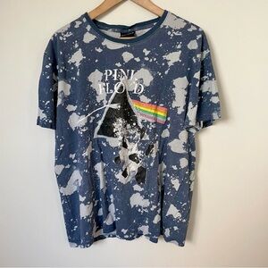 Pink Floyd Distressed Paint Splatter Band Tee Size Extra Large